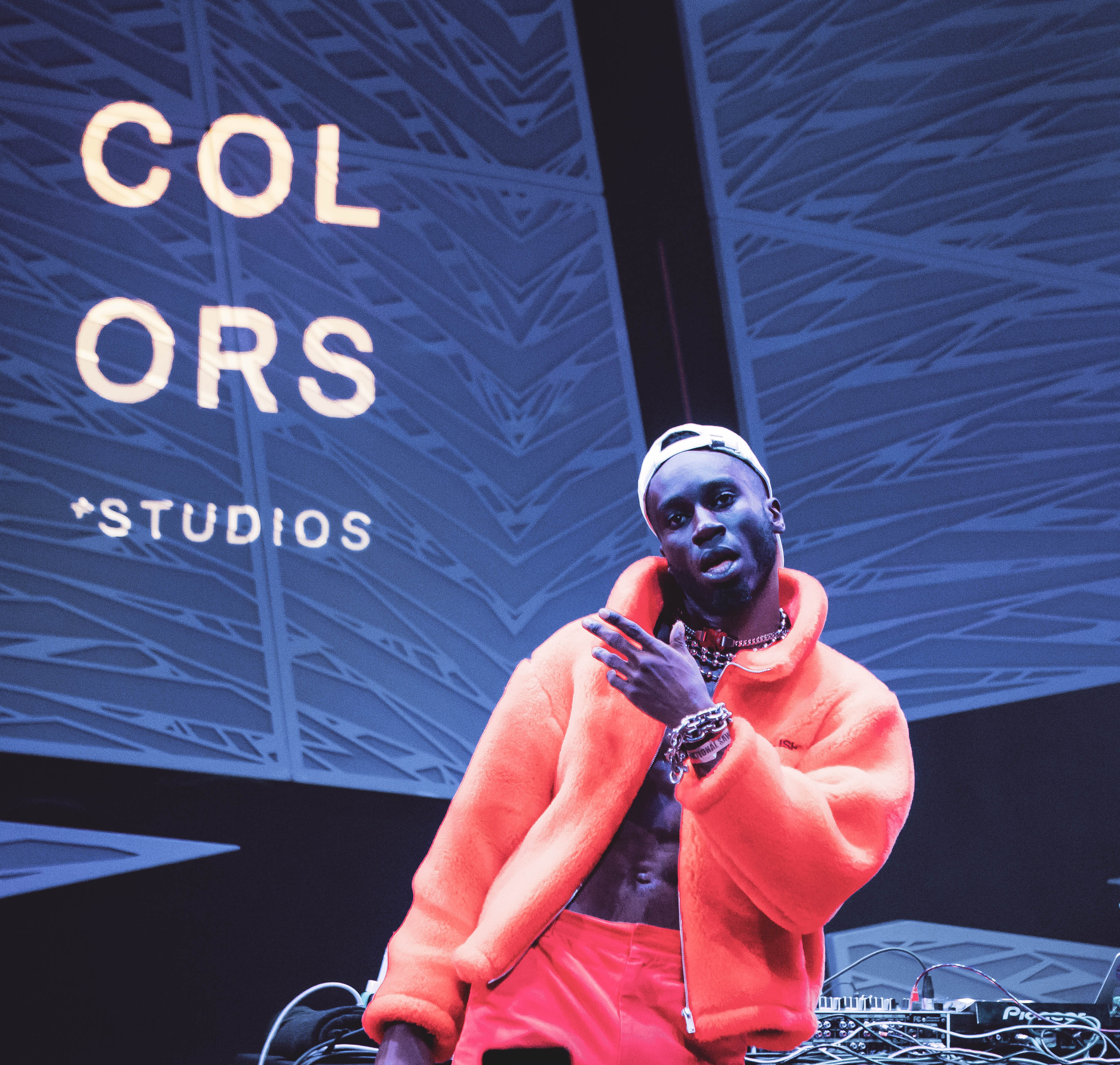 The rapper Kojey Radical at a COLORS Studios show at National Sawdust in Brooklyn in November.