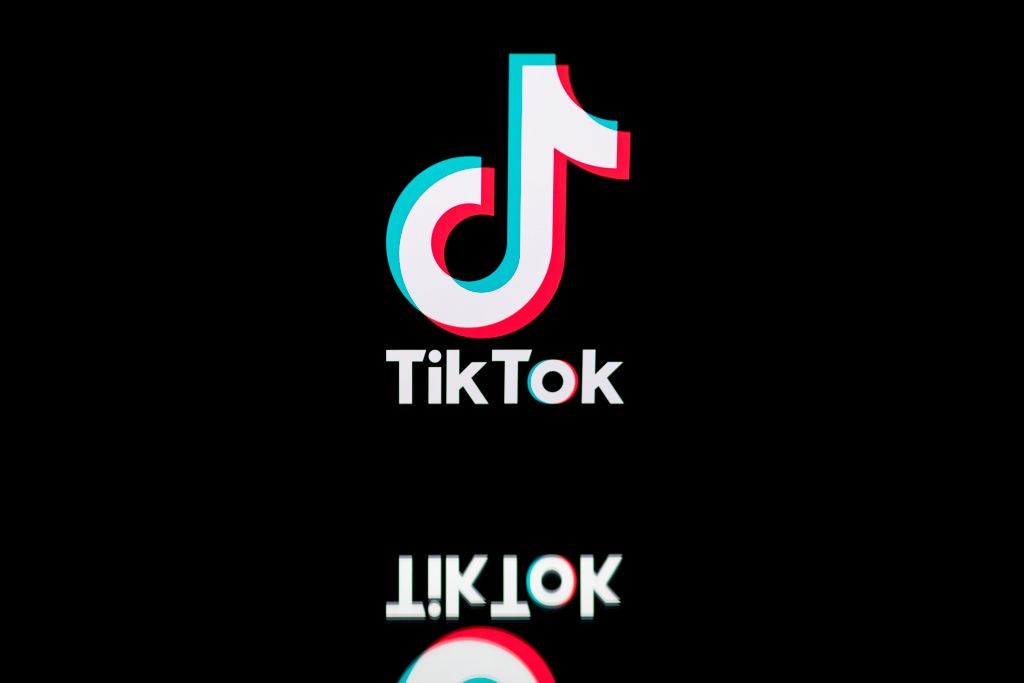 This photo taken on November 21, 2019, shows the logo of the social media video sharing app Tiktok displayed on a tablet screen in Paris. (LIONEL BONAVENTURE–– AFP/ Getty Images)