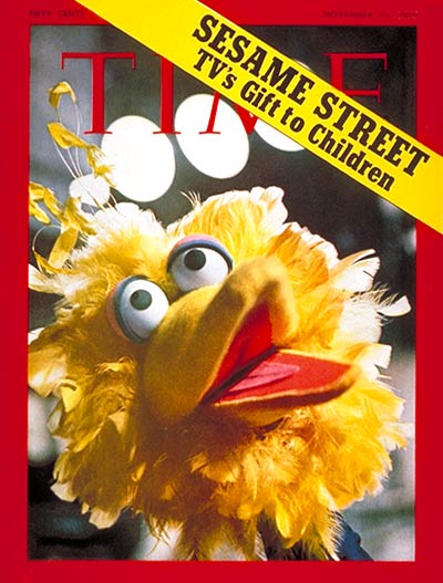 Big Bird on the cover of the Nov. 23, 1970 issue of TIME Magazine