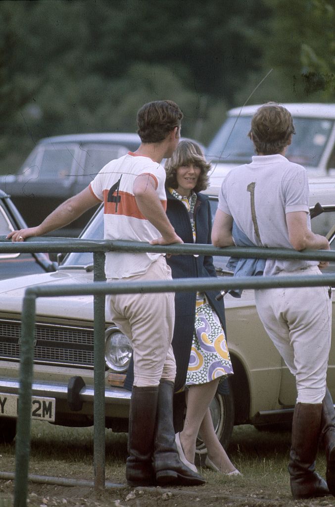 Charles, Prince of Wales and Camilla Shand resting after a polo match in 1970. (Serge Lemoine—Getty Images)