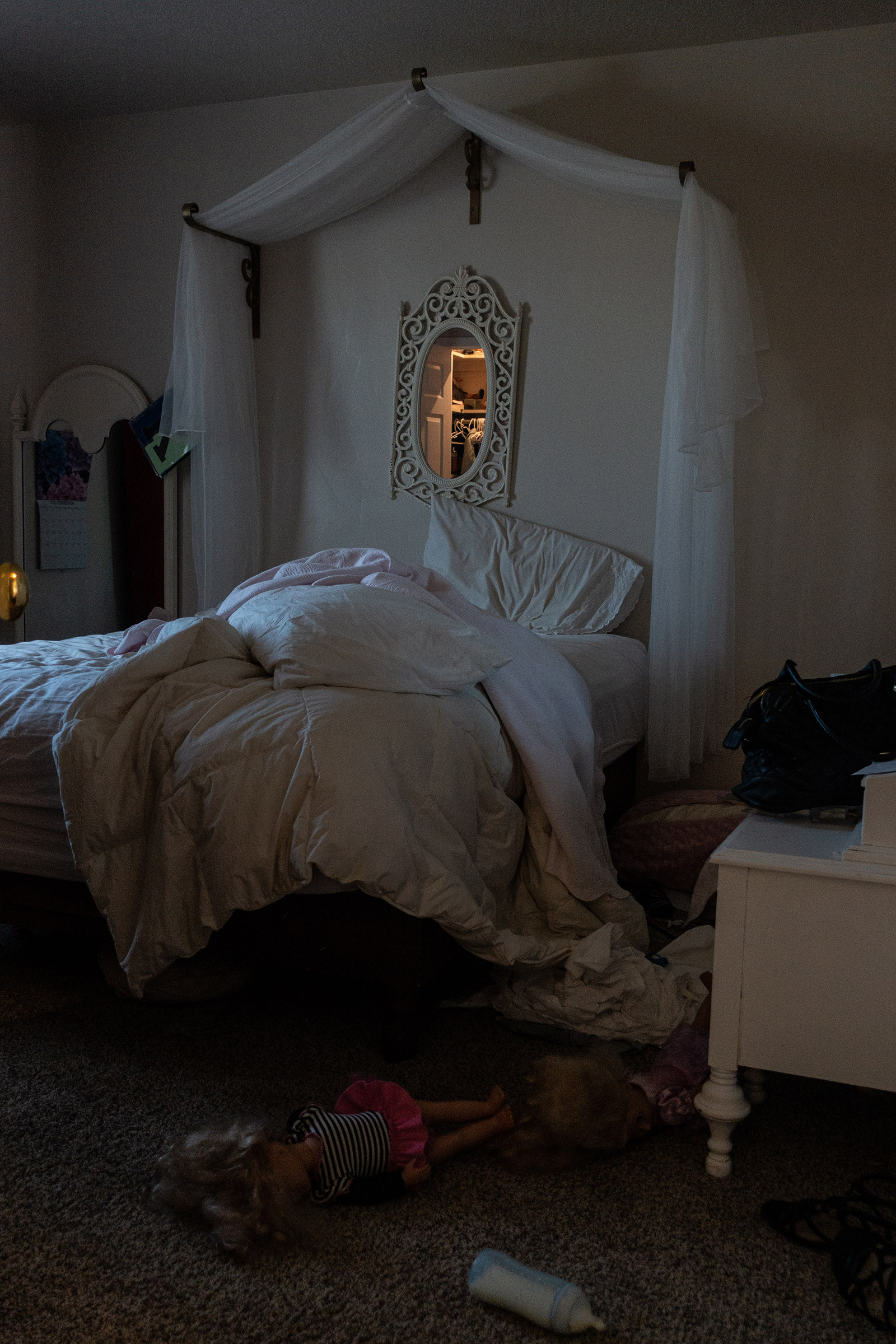 The bedroom of Krystal Miller, one of six children killed in the Nov. 4 attack.