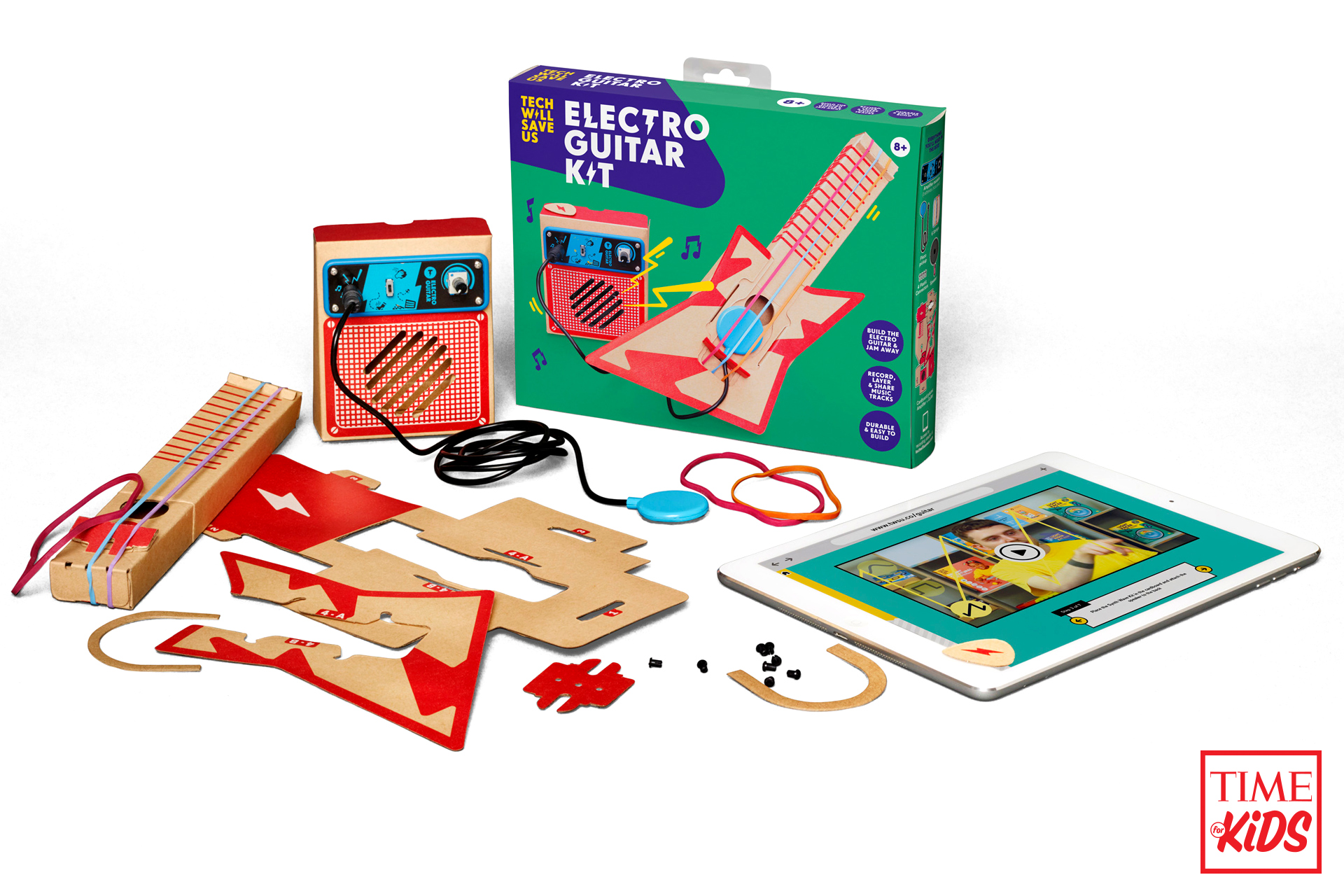 Picture of electric guitar kit for toy guide.