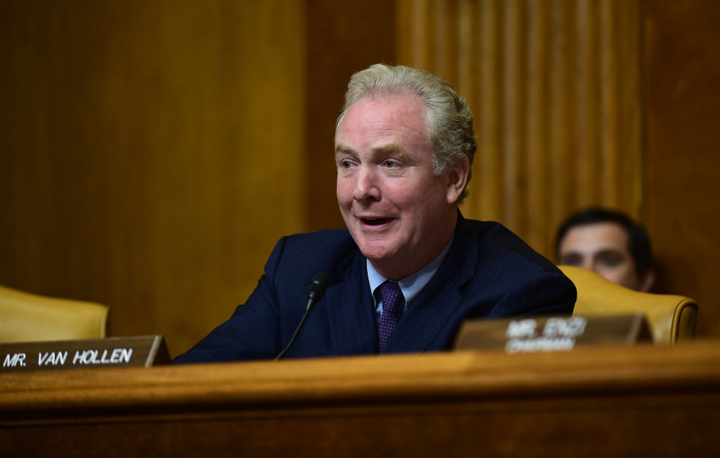 Senator Chris Van Hollen, a Democrat from Maryland, is one of two lawmakers who wrote the "Millionaires Surtax" bill. (Astrid Riecken—Getty Images)