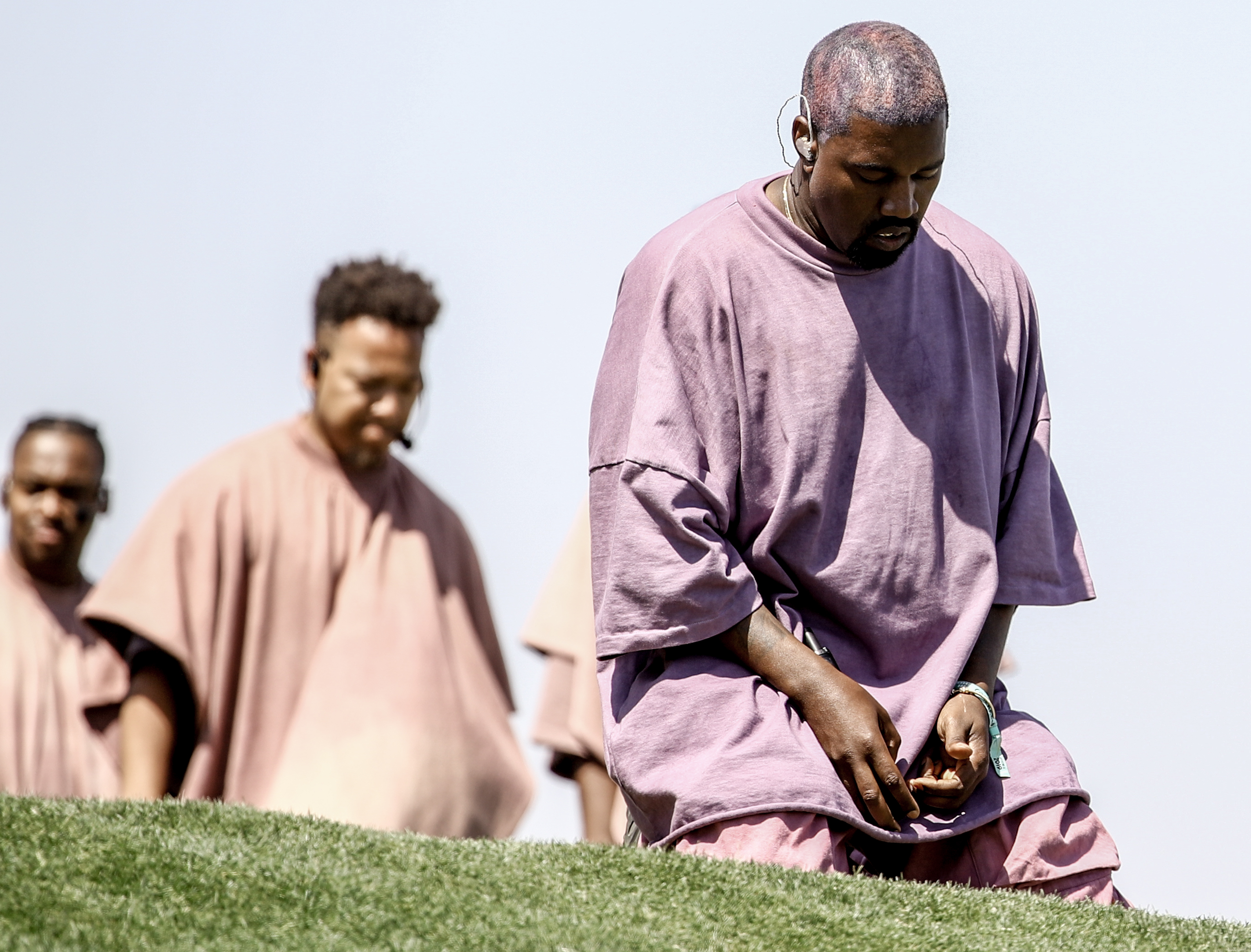 Kanye West's Sunday Service at 2019 Coachella. (Rich Fury—Getty Images for Coachella)