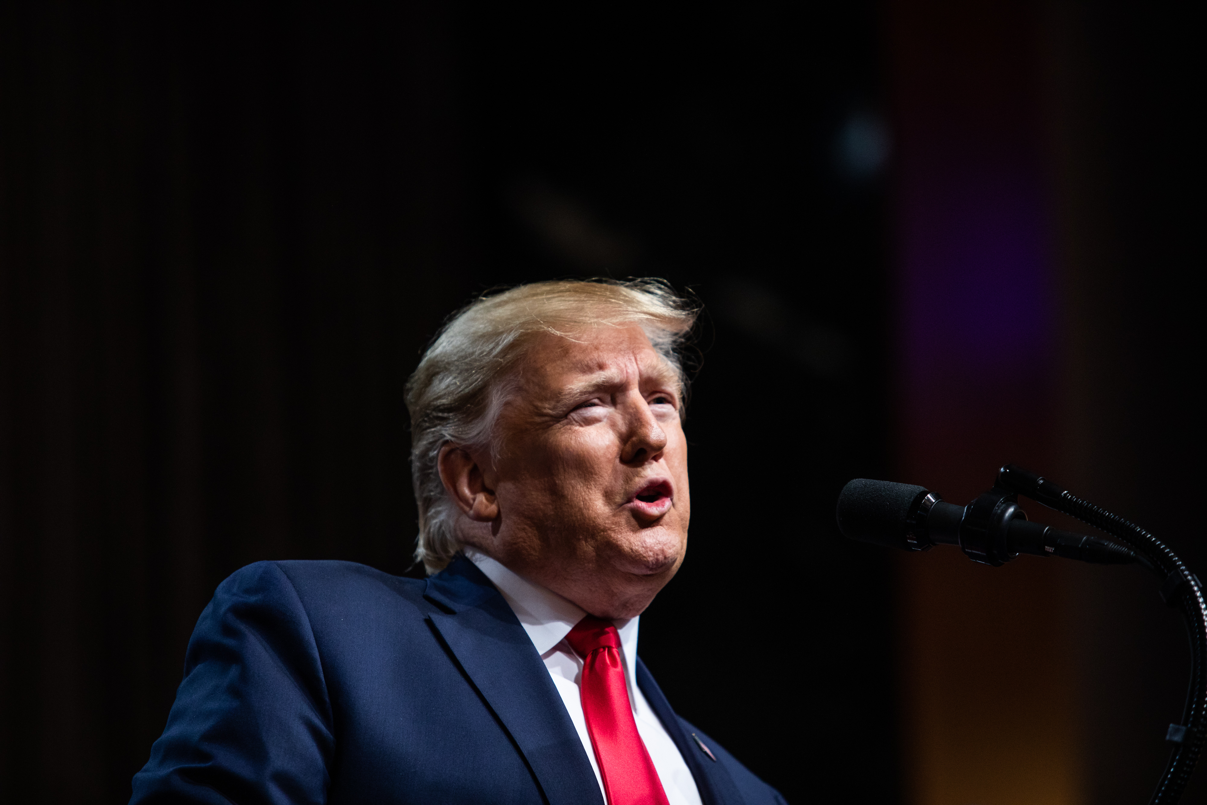 President Donald Trump speaks during an event in New York, U.S., on Nov. 12, 2019. (Demetrius Freeman—Bloomberg/Getty Images)