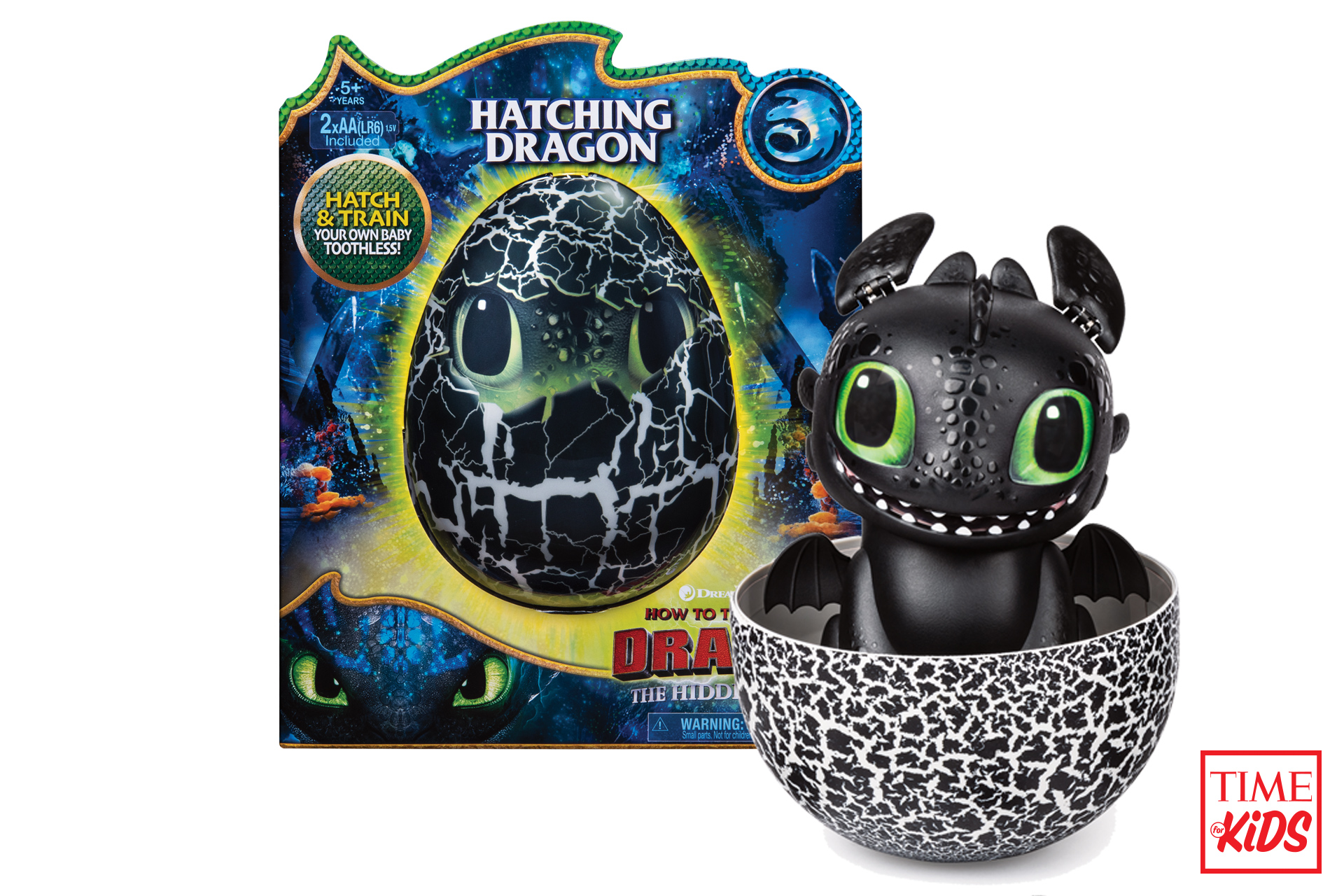 Picture of hatching dragon for toy guide.