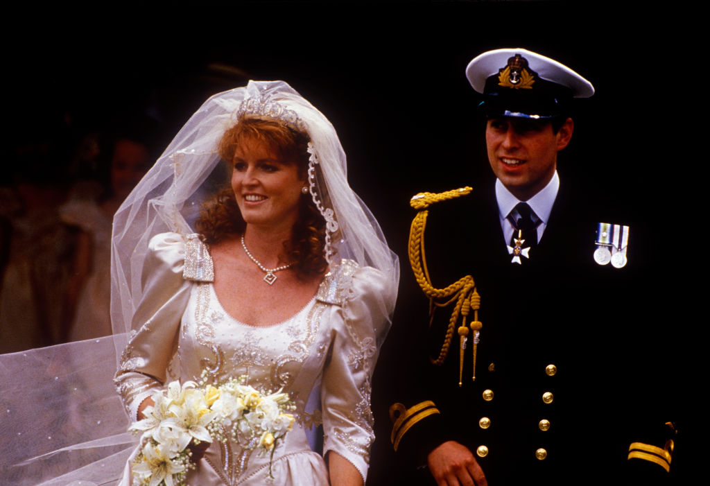 The wedding of Prince Andrew, Duke of York, and Sarah Ferguson at Westminster Abbey, London, UK, 23rd July 1986. (John Shelley Collection/Avalon—Getty Images)
