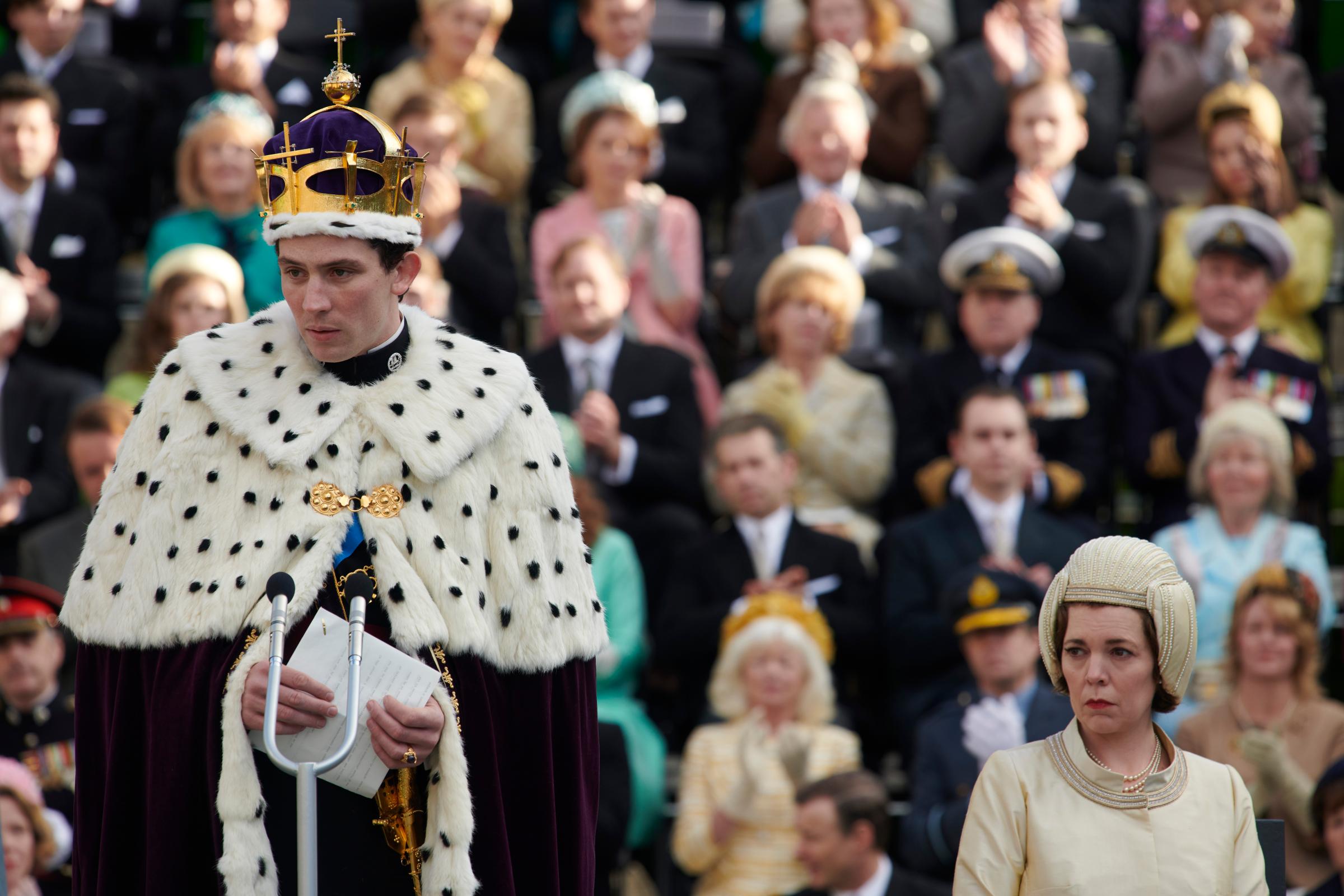 Josh O'Connell as Prince Charles in 'The Crown.' - royal garb