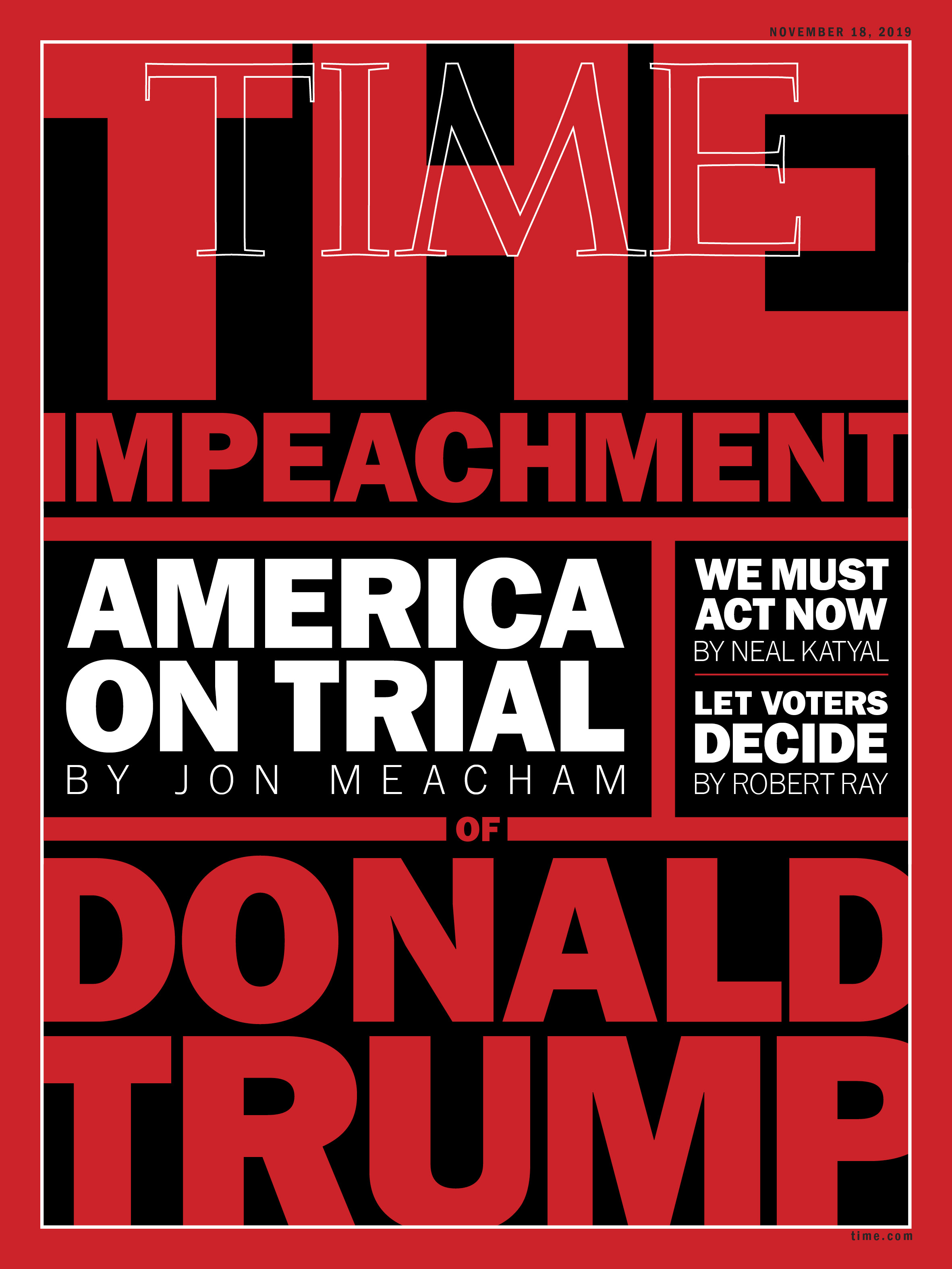 The Impeachment of Donald Trump Time cover
