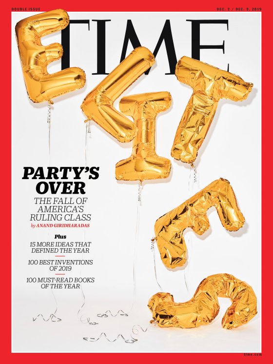 The Elites Party's Over Time Magazine Cover