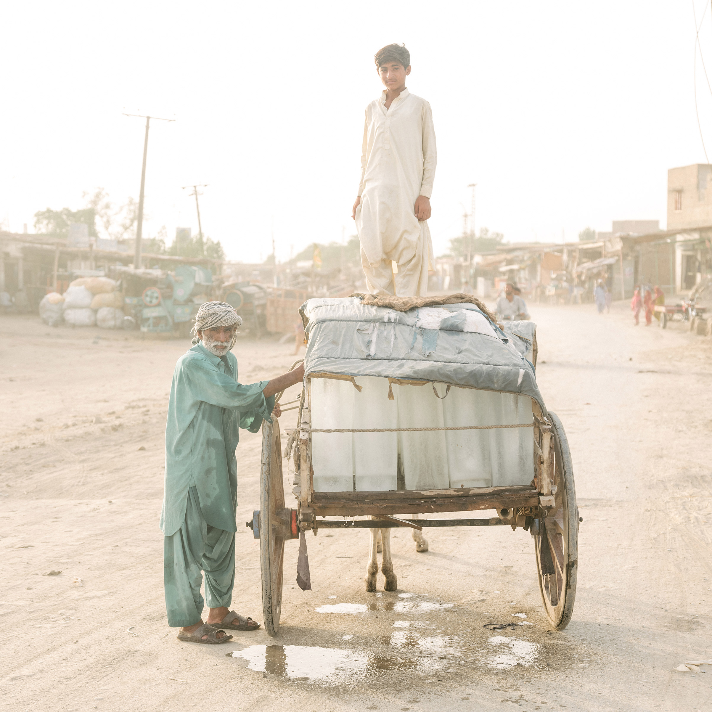 Ice sellers in Pakistan. "The Hottest City on Earth," Sept. 23 issue. (Matthieu Paley for TIME)