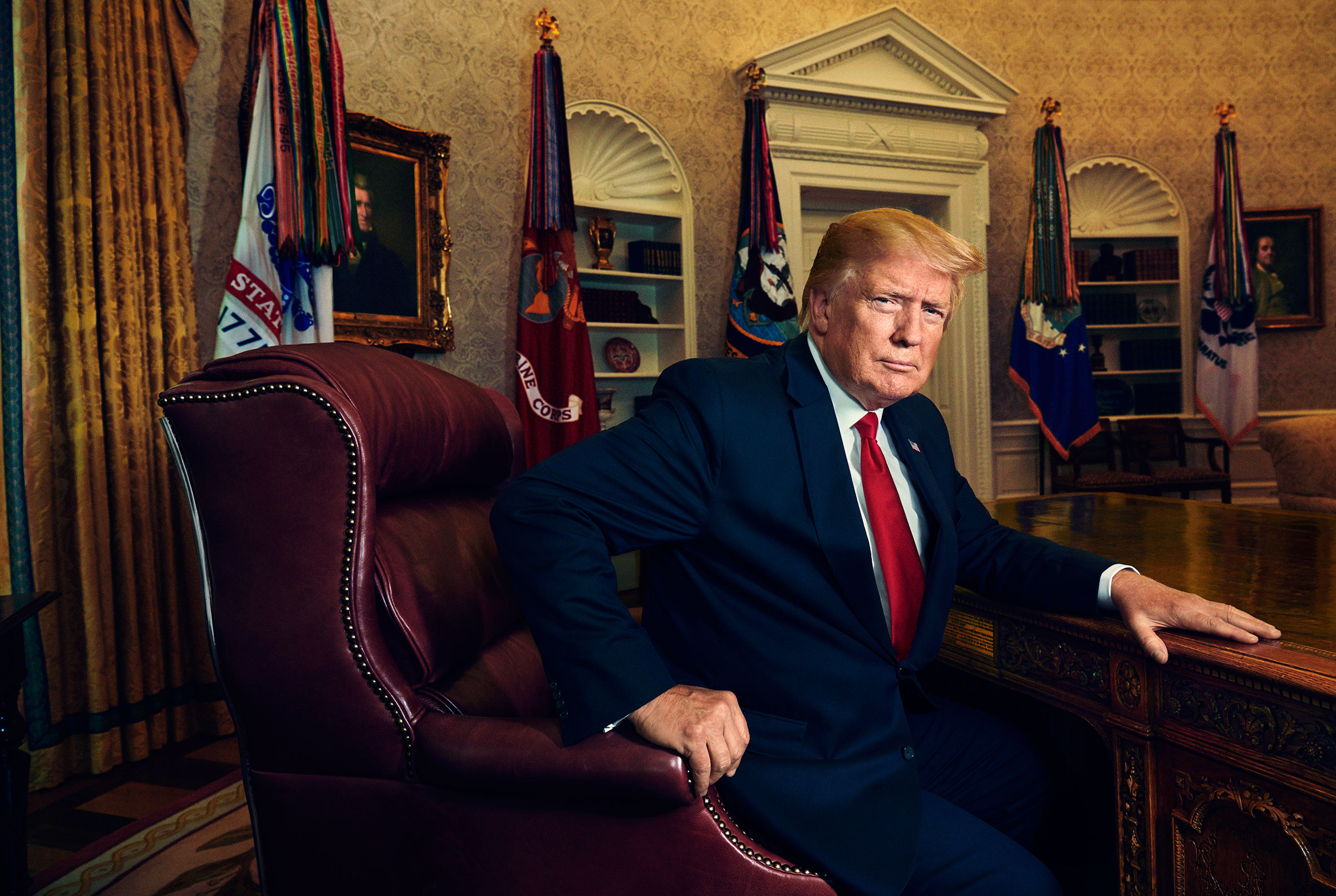 President Donald Trump. "'My Whole Life Is A Bet'," July 1 issue. (Pari Dukovic for TIME)