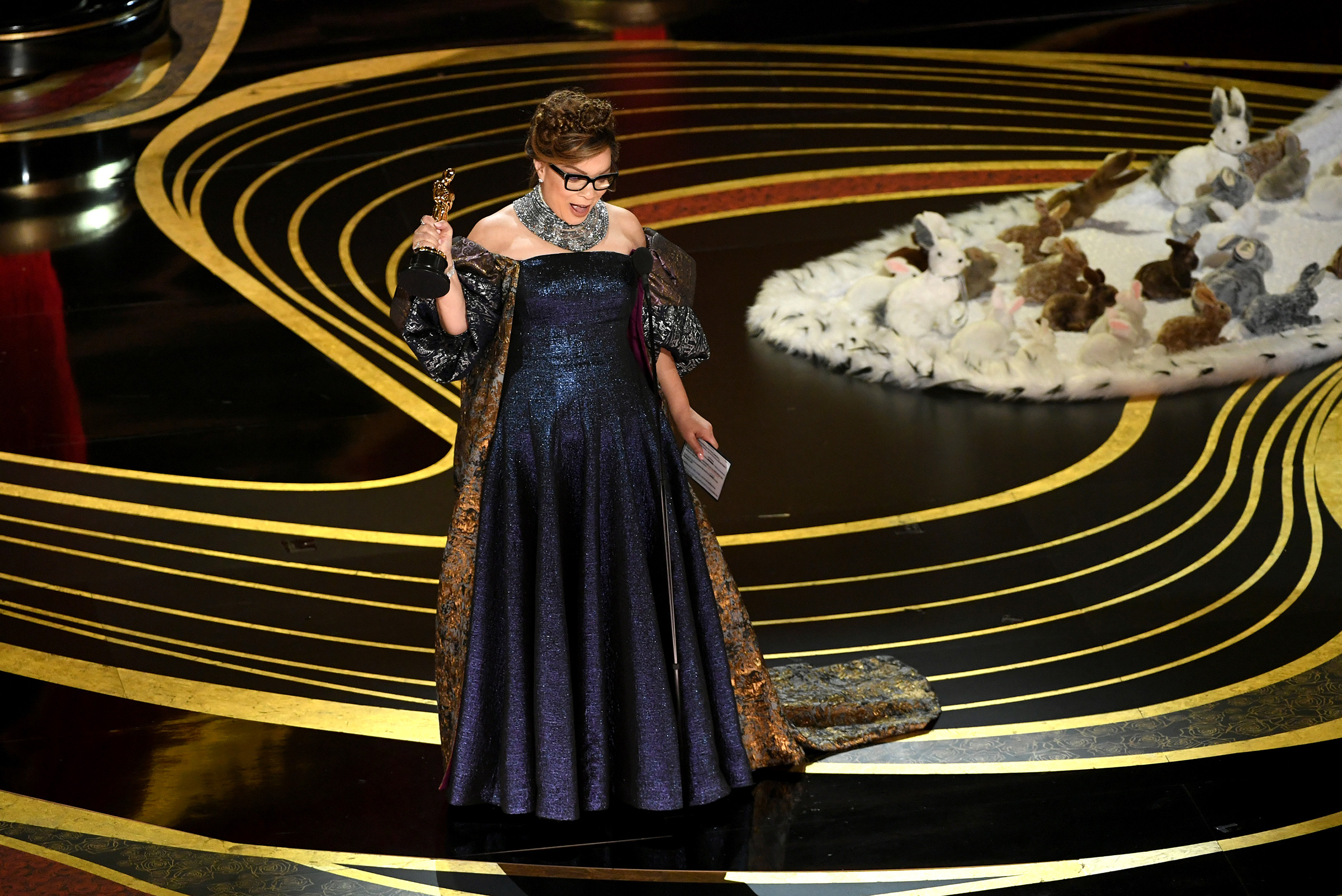 Ruth E. Carter accepts the Costume Design award for 'Black Panther' during the 91st Annual Academy Awards on Feb. 24, 2019.