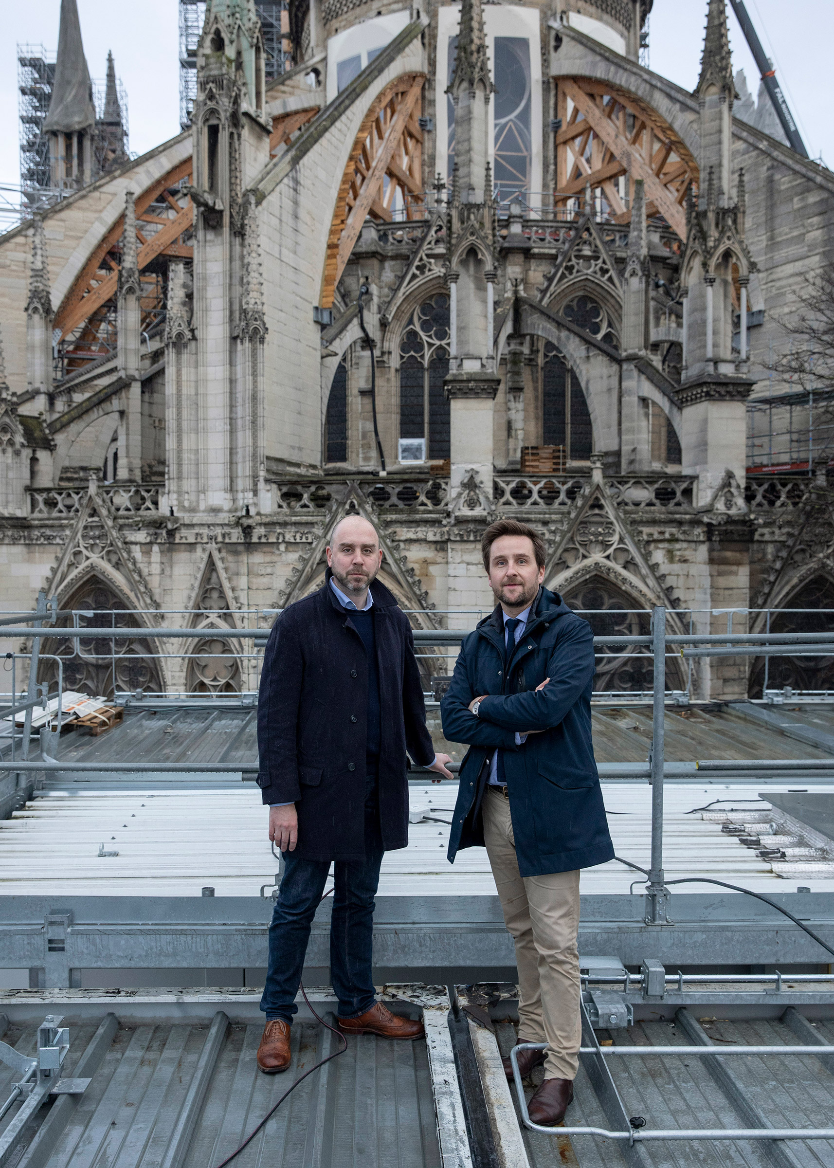Laurent Prades, left, and Antoine-Marie Préaut on Nov. 29 (William Daniels—Panos for TIME)