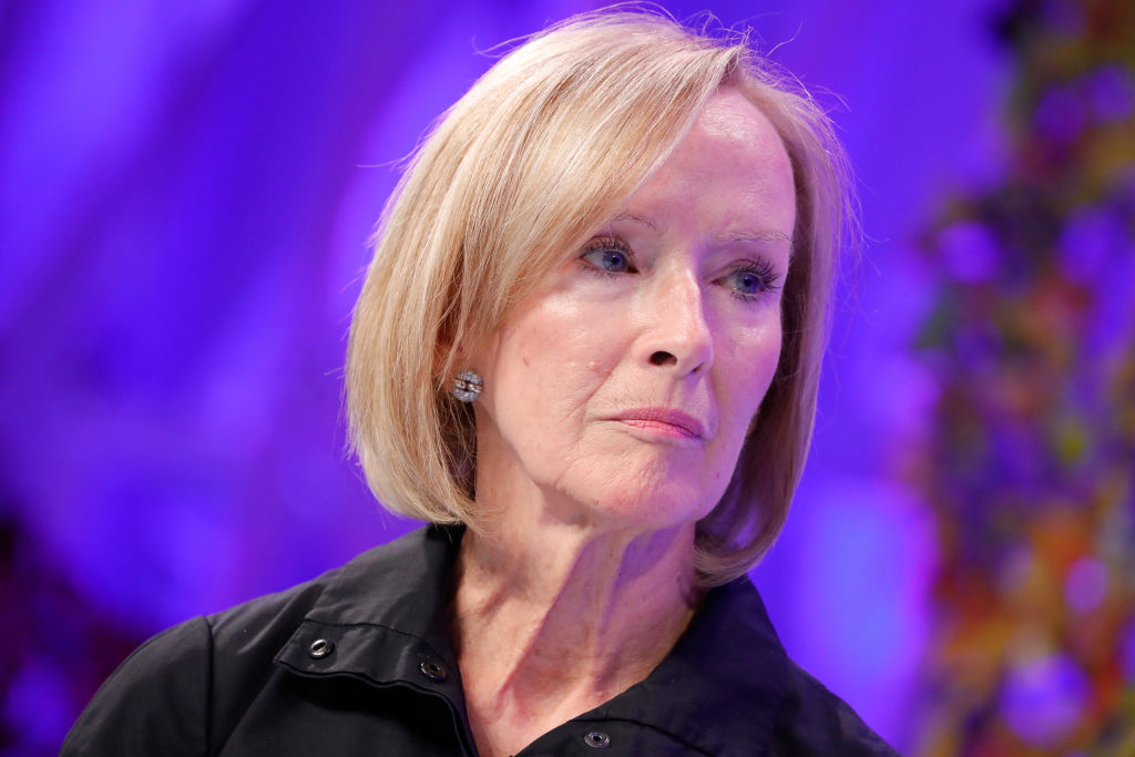 PBS NewsHour Anchor and Managing Editor Judy Woodruff speaks onstage at the Fortune Most Powerful Women Summit - Day 2 on October 10, 2017 in Washington, DC. (Paul Morigi—2017 Getty Images)