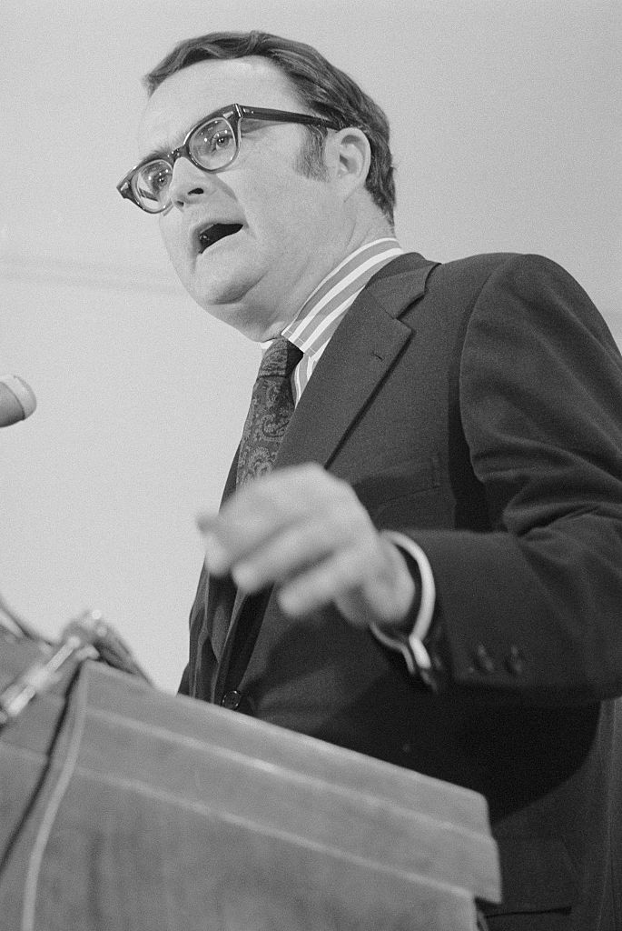 Acting FBI Director William Ruckelshaus on May 14, 1973. (Bettmann/Contributor—Getty Images)