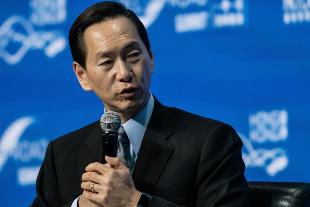 Bernard Chan, convener of the Executive Council of Hong Kong, pictured at a summit in September 2019, said he believes "worst is probably over" with regards to the Hong Kong protests. (Anthony Kwan–Bloomberg/Getty Images)