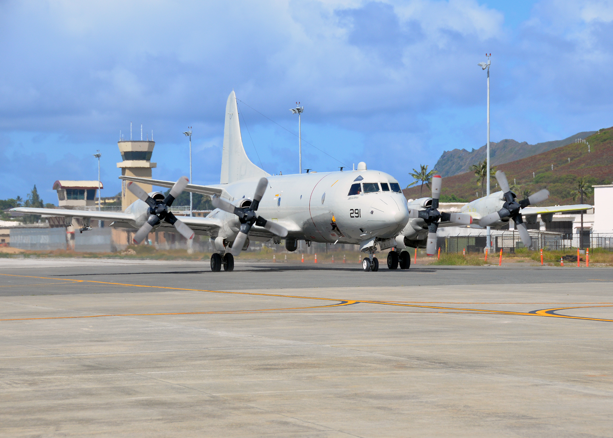 A P-3C Orion maritime surveillance plane was one of one the U.S. military aircraft tracked over or near the Korean peninsula this week in the wake of North Korea's reference to giving a "Christmas gift" to the U.S. (Breanna Ancheta–U.S. Navy)