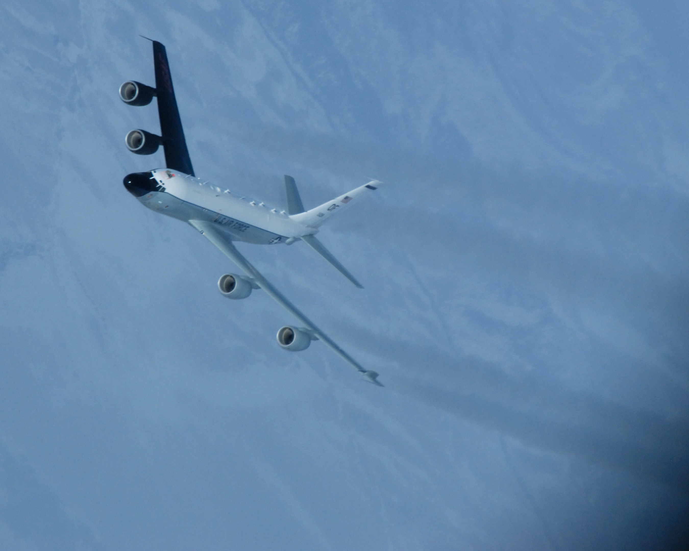 A U.S. Air Force RC-135S Cobra Ball, which is designed to detect ballistic missile launches, was tracked near North Korea amid concerns the North could be preparing a new missile launch. (Master Sgt. Robert Wieland–U.S. Air Force photo)