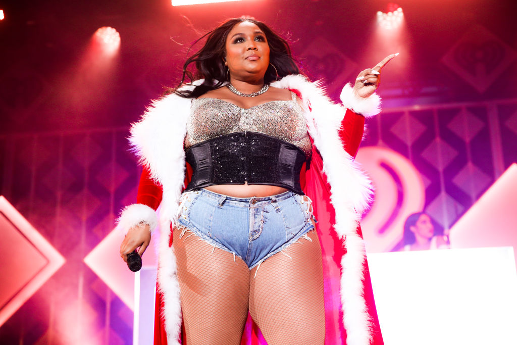 Lizzo performs onstage during 102.7 KIIS FM's Jingle Ball 2019 Presented by Capital One at the Forum on Dec. 6, 2019 in Los Angeles, California. (Rich Fury—Getty Images for iHeartMedia)