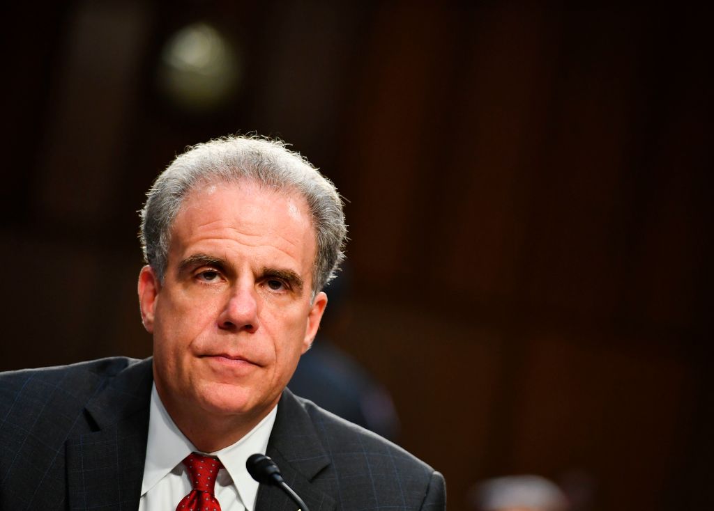 Justice Department Inspector General Michael Horowitz looks on as he testifies before the Senate Judiciary Committee on "Examining the Inspector General's First Report on Justice Department and FBI Actions in Advance of the 2016 Presidential Election" in the Hart Senate Office Building on June 18, 2018 on Capitol Hill in Washington, DC. (MANDEL NGAN—AFP/Getty)