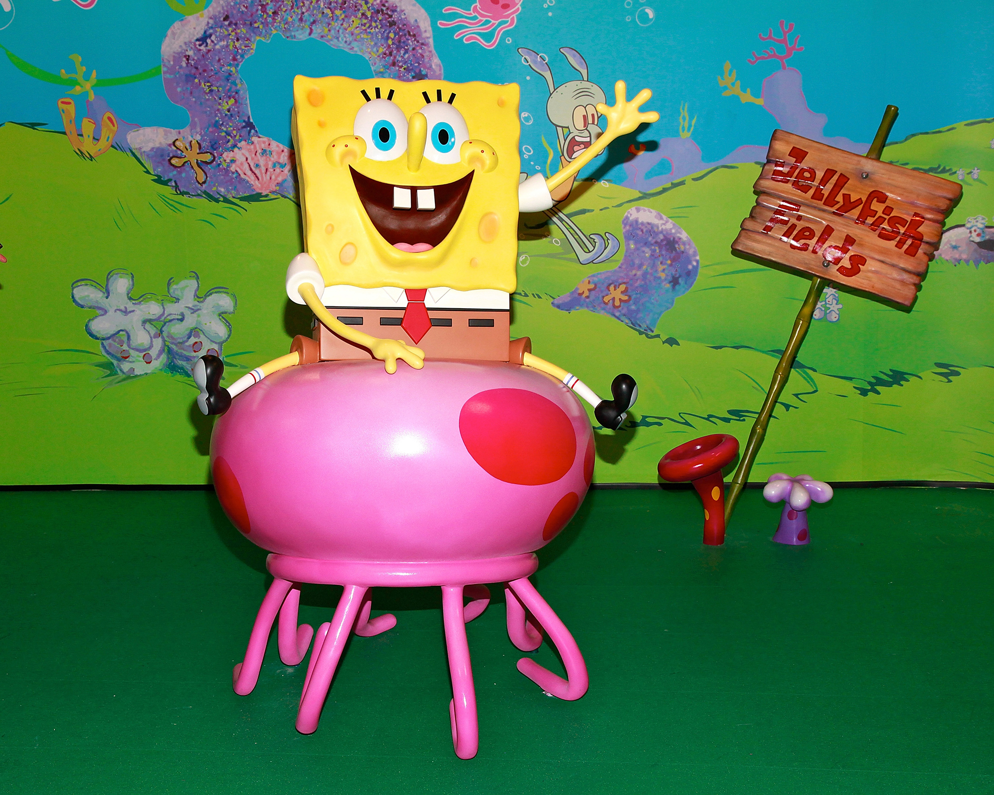 Spongebob Squarepants Wax Figure Unveiling At Madame Tussauds In New York