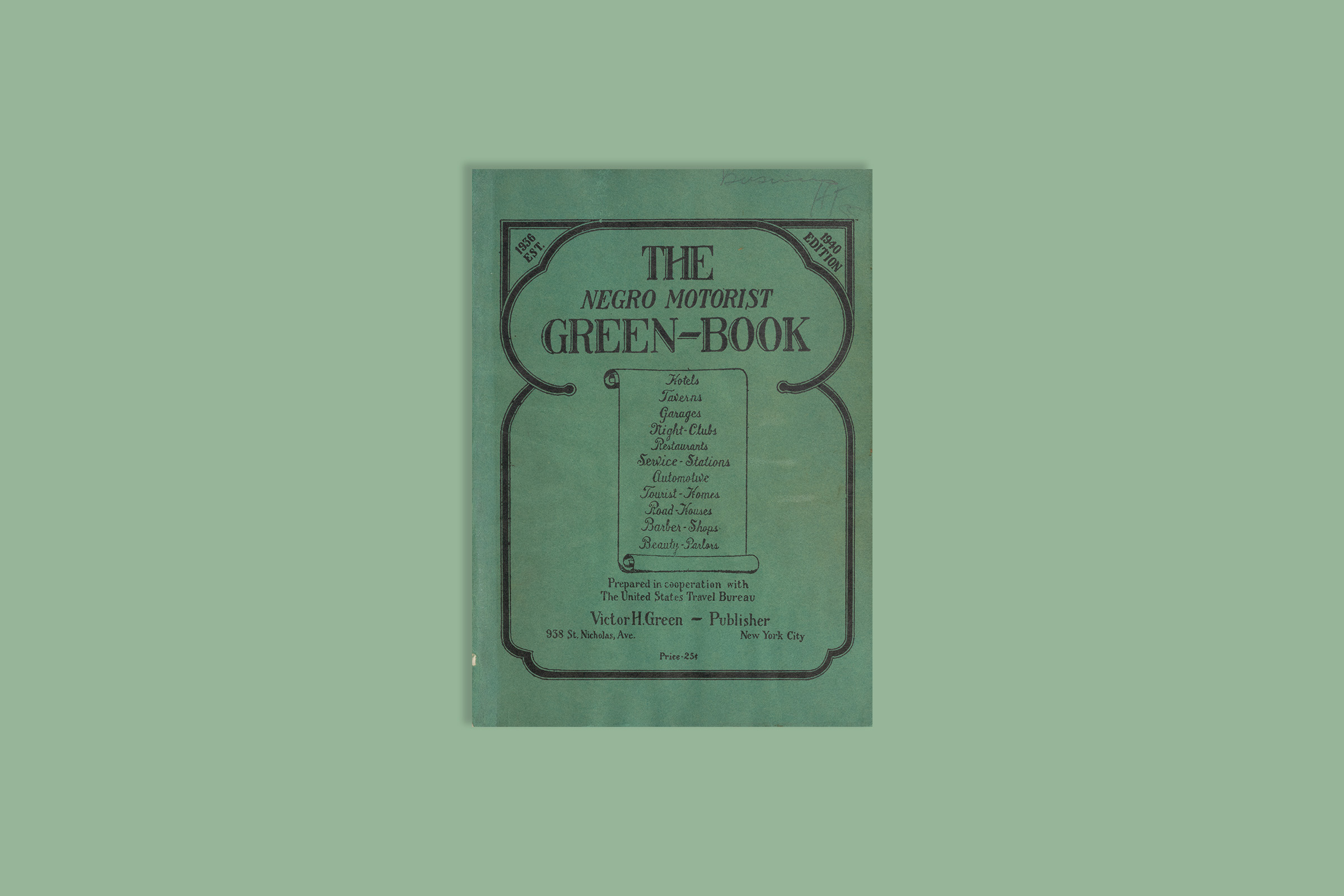 Cover of the book "The Negro Motorist Green-Book"