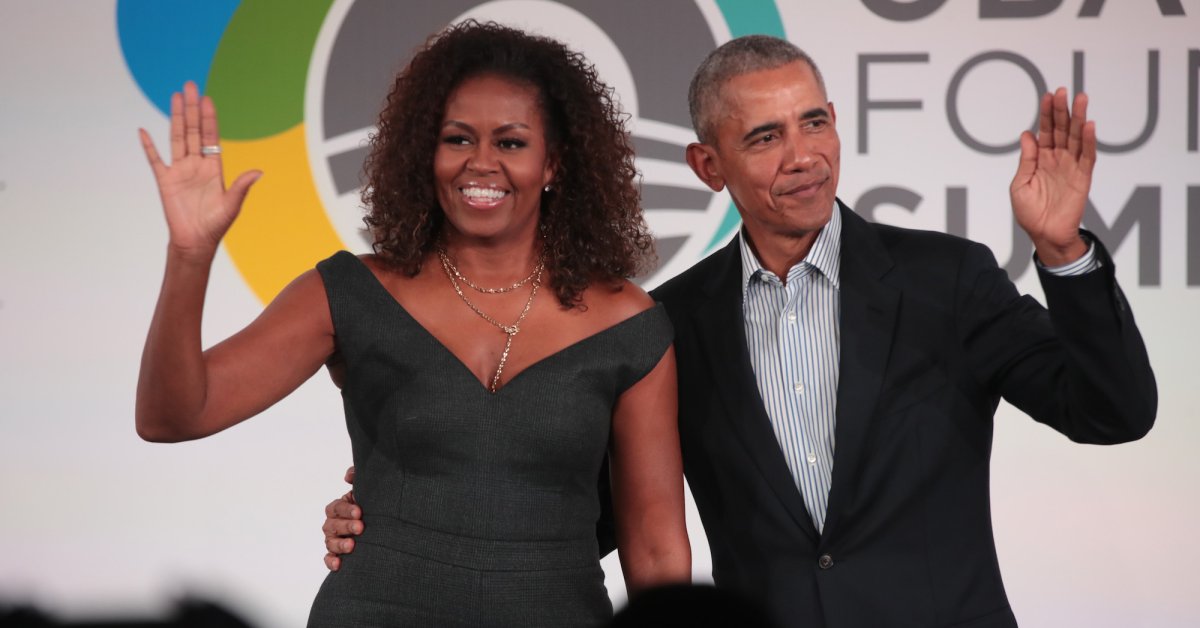 Сообщение дня рождения Барака Обамы для Мишель полно забавных фотографий Photo Booth thumbnail