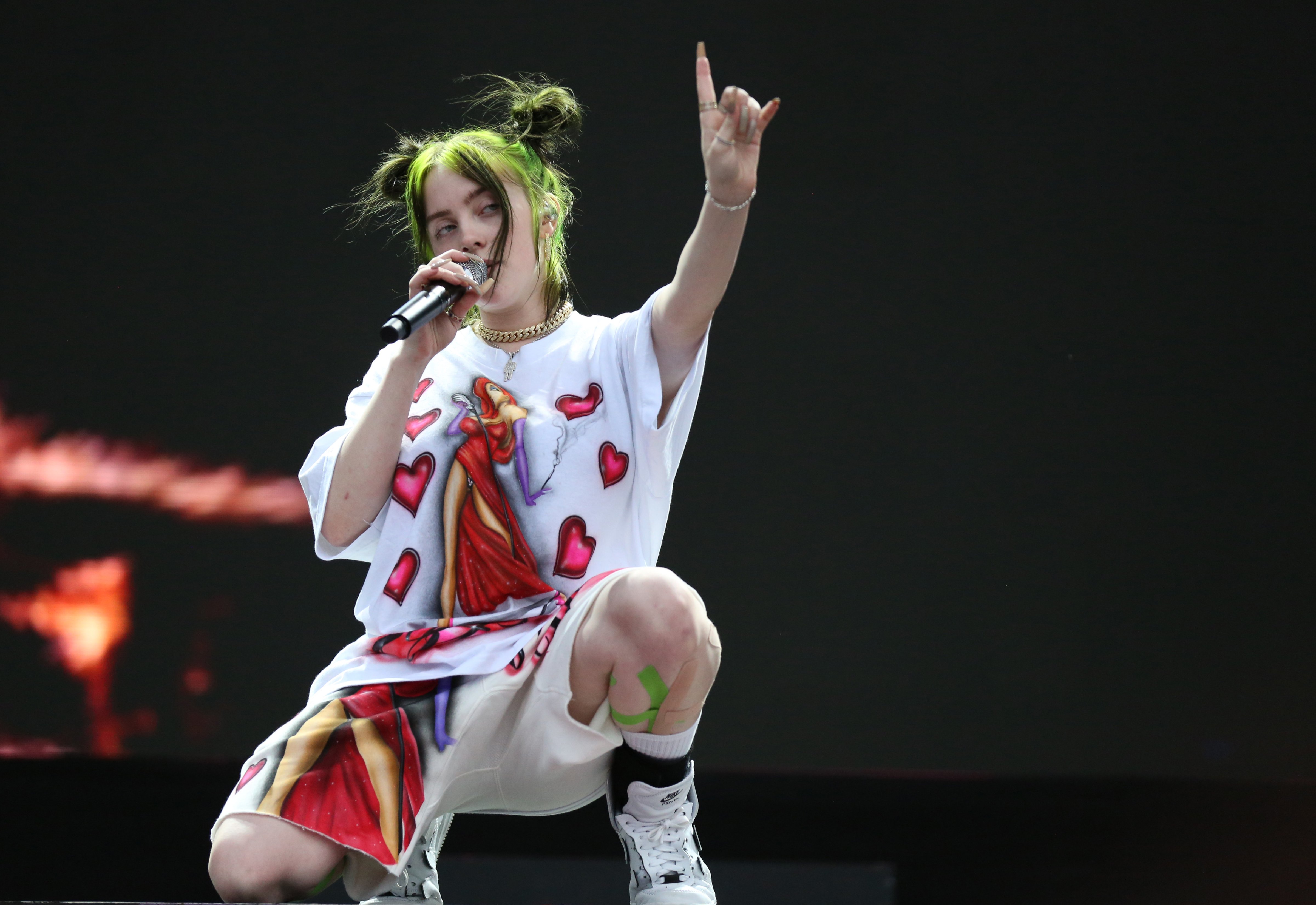 Billie Eilish at the 2019 Electric Picnic Music Festival in Ireland. (Debbie Hickey—Getty Images)