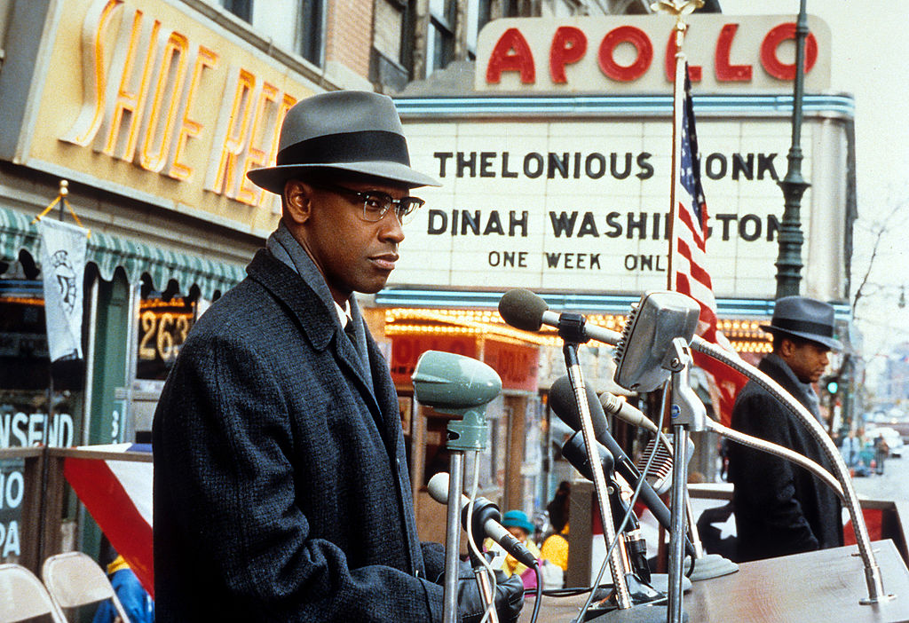 Denzel Washington in Spike Lee's 1992 <i>Malcolm X</i>, a biopic of the African-American activist. (Largo International NV—Getty Images)