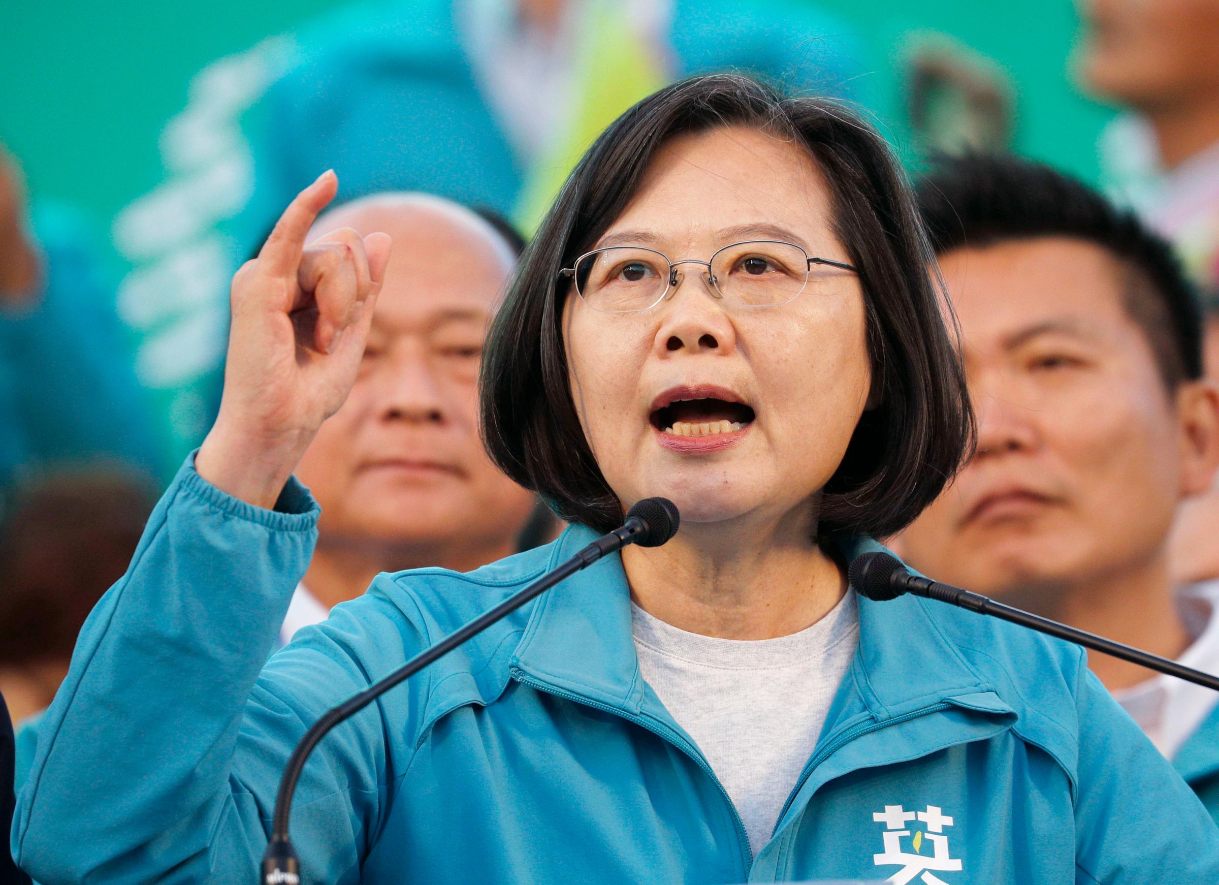 Taiwan Pres. Tsai Ing-wen ahead of election
