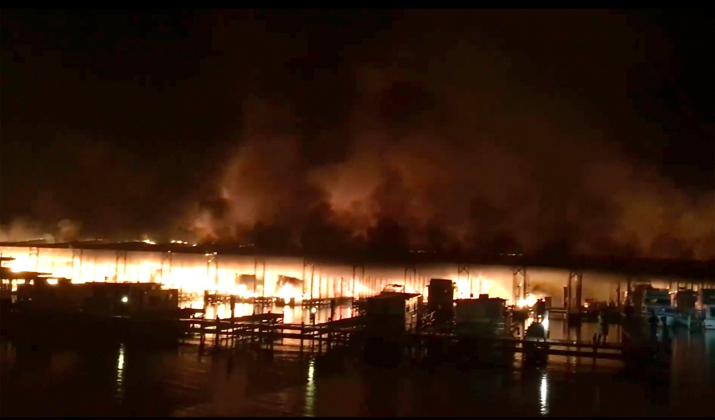 Alabama Boat Dock Fire