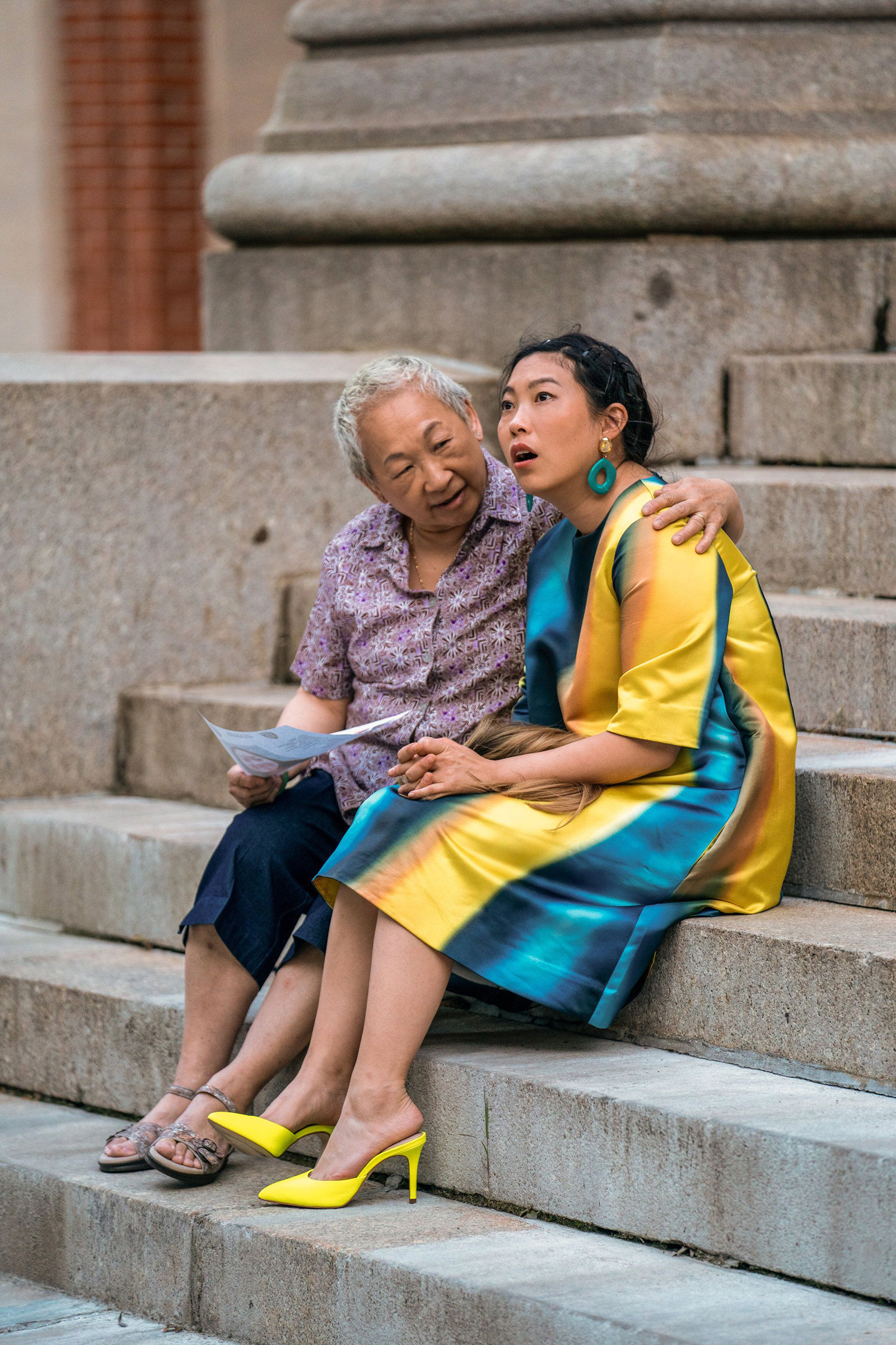 Grandmother knows best: Chinn guides Nora (Awkwafina) through her quarter­life crisis