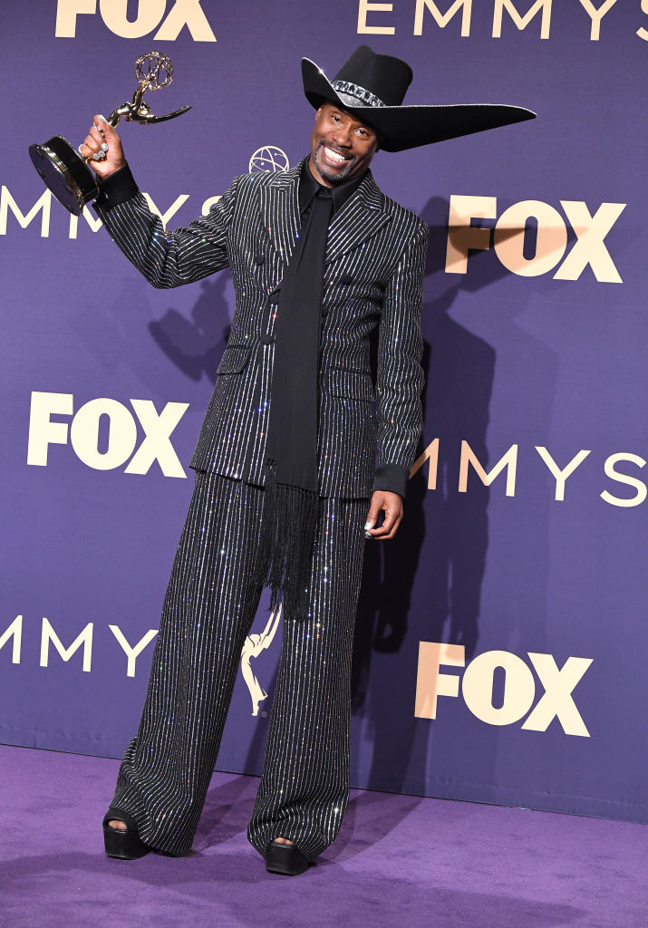 Billy Porter poses at the 71st Emmy Awards at Microsoft Theater on September 22, 2019 in Los Angeles, California. (Steve Granitz—WireImage/Getty Images)