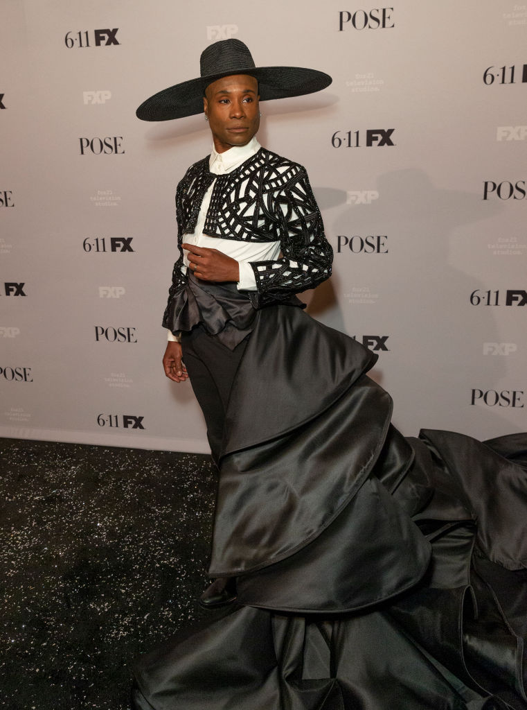 Billy Porter wearing dress by Francis Libiran attends FX POSE Season 2 Premiere at The Plaza Hotel on June 5, 2019. (Lev Radin—Pacific Press/LightRocket/Getty Images)