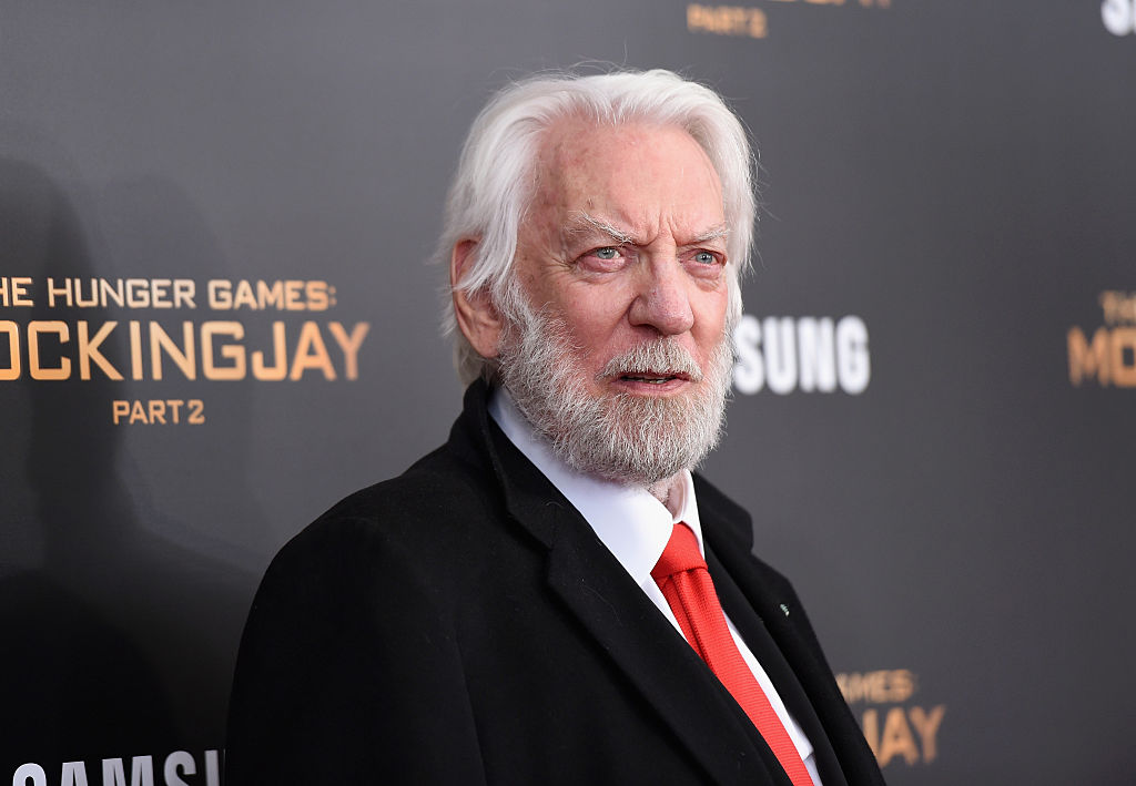 Donald Sutherland played President Snow in the Hunger Games series. (Jamie McCarthy—Getty Images)