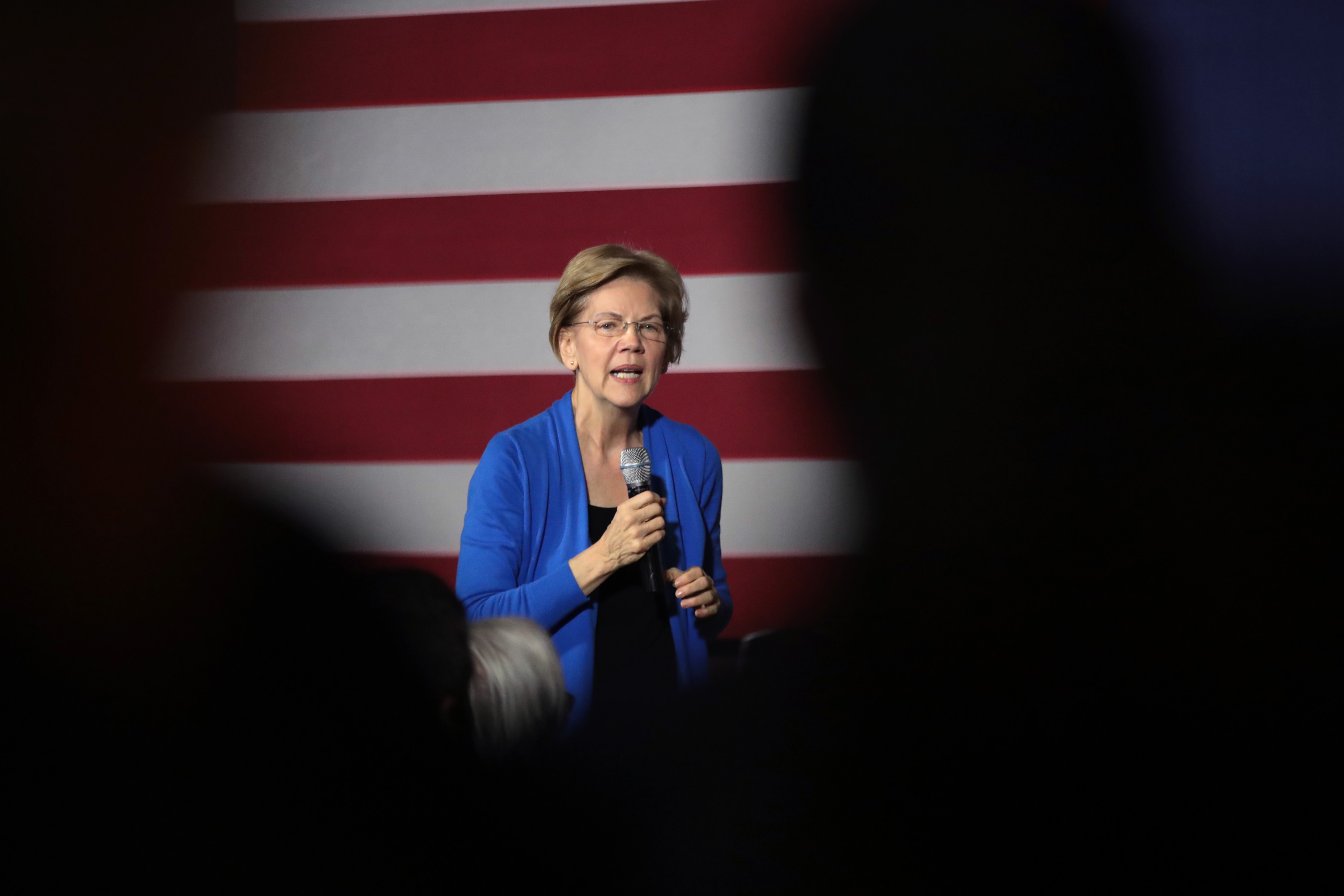 Presidential Candidate Elizabeth Warren Campaigns In Cedar Rapids, IA
