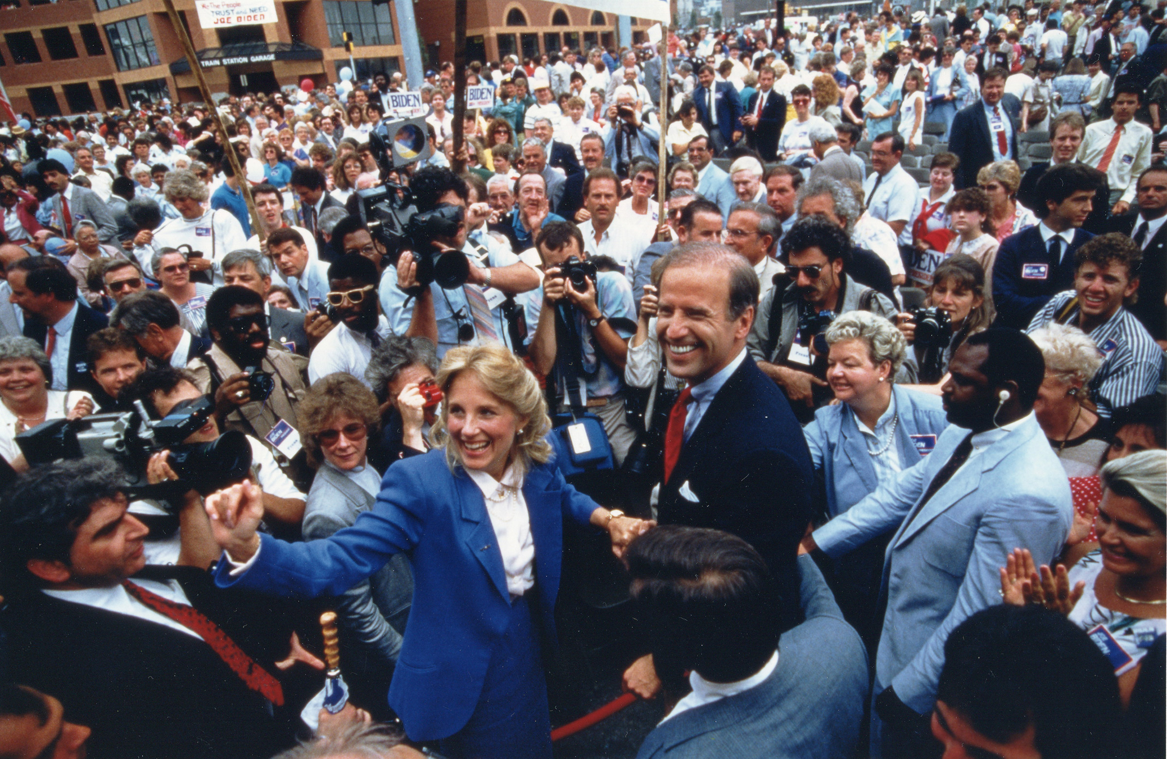 Biden’s first presidential campaign ends before any votes are cast, amid a plagiarism scandal in 1987 (Getty Images)