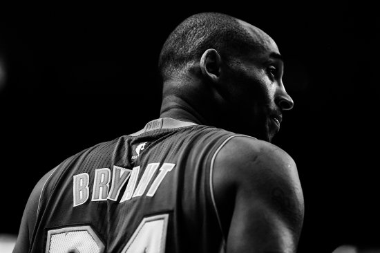 Kobe Bryant during a game against the Houston Rockets on April 10, 2016.