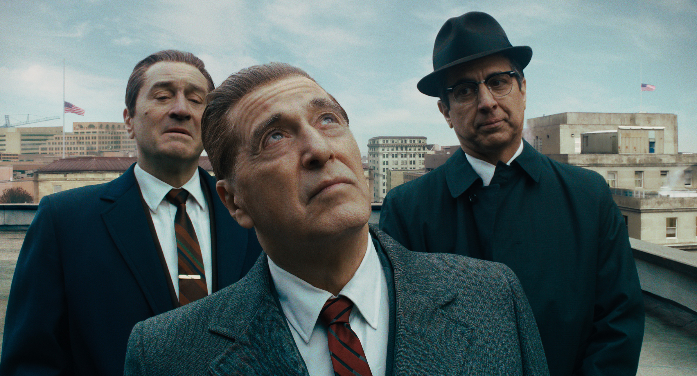 Martin Scorsese’s The Irishman, his 3½-hour epic Mob movie for Netflix, received 10 nominations (Netflix)