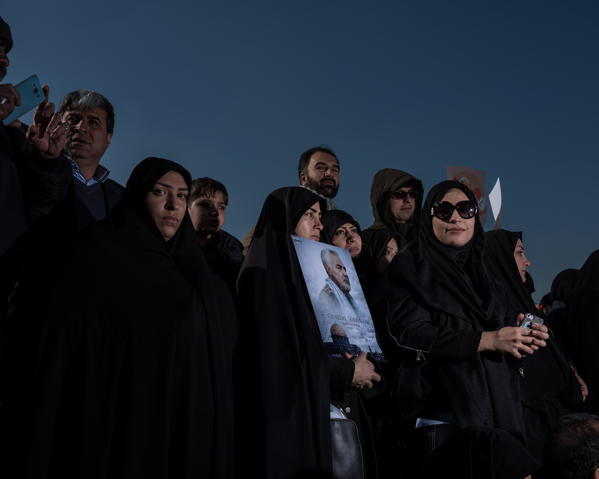 A group of mourners in Tehran. (Newsha Tavakolian—Magnum Photos for TIME)