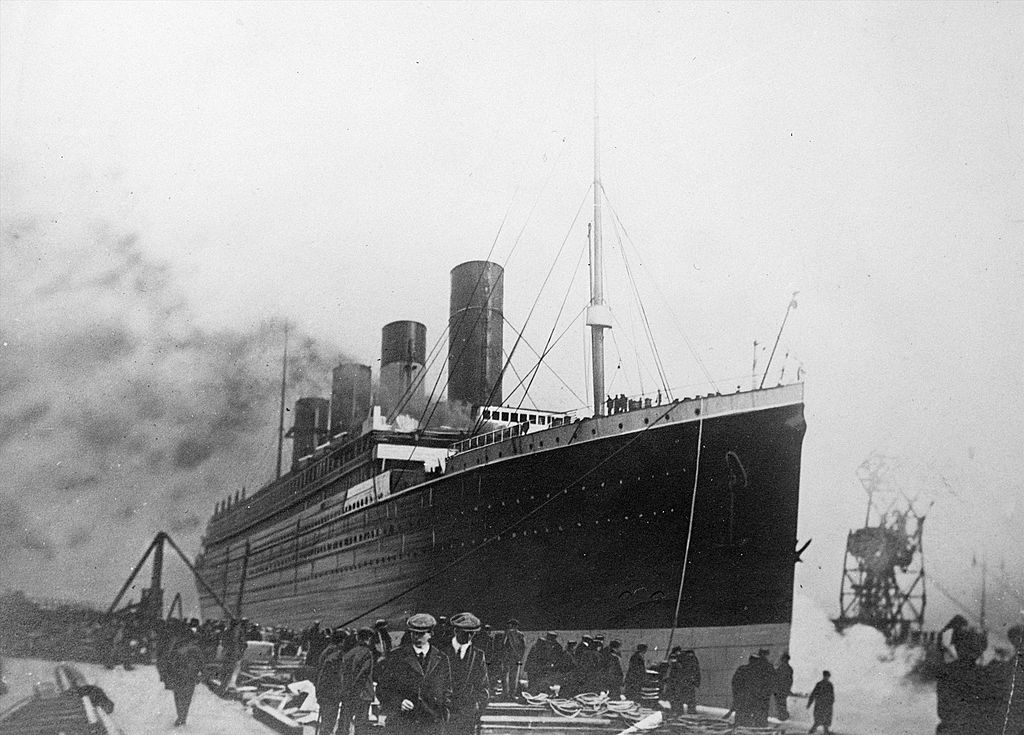 The 'Titanic', a passenger ship of the White Star Line, sank during the night of April 14-15, 1912. (Roger Viollet via Getty Images)