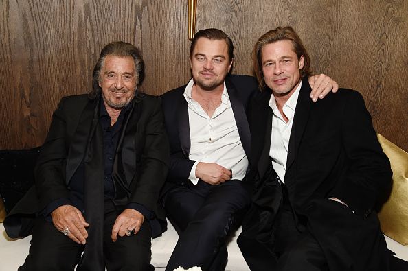 Al Pacino, Leonardo DiCaprio and Brad Pitt attend 2020 Netflix SAG After-Party at Sunset Tower in Los Angeles, California, on January 19, 2020.
