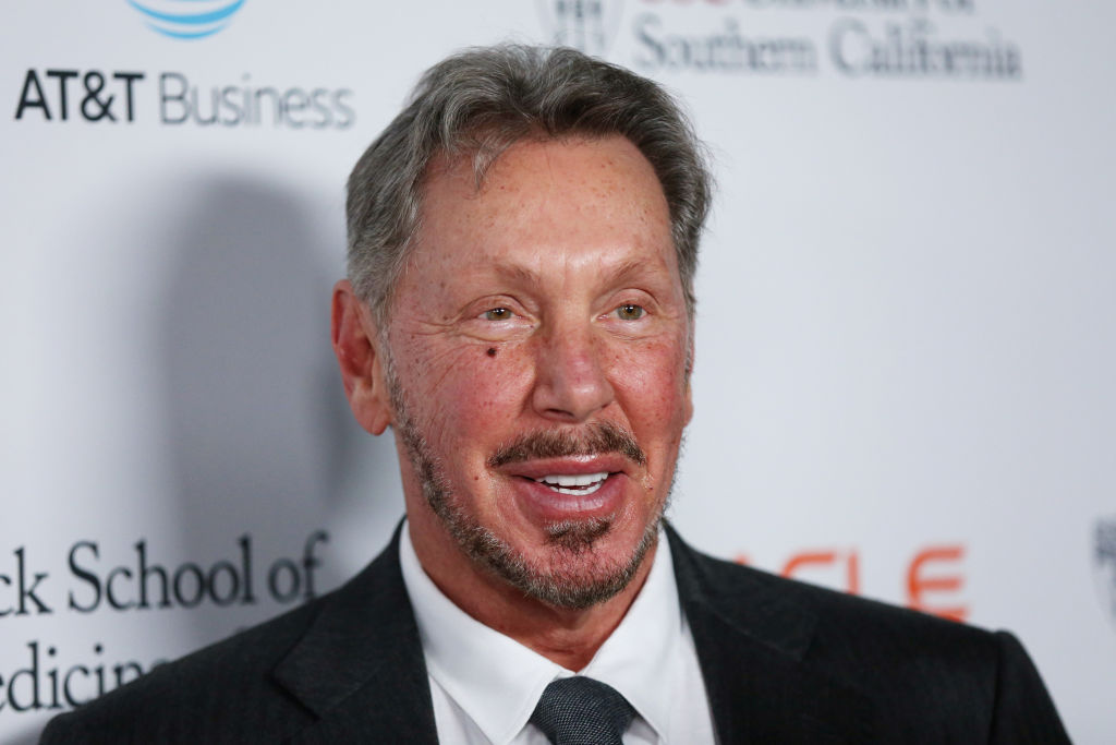 Larry Ellison attends the Rebels With A Cause Gala 2019 at Lawrence J Ellison Institute for Transformative Medicine of USC on October 24, 2019 in Los Angeles, California. (Phillip Faraone–Getty Images)