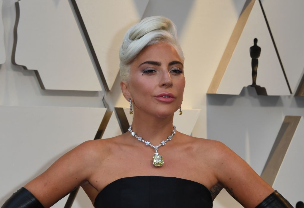 Lady Gaga at Oscars where she performed Shallow