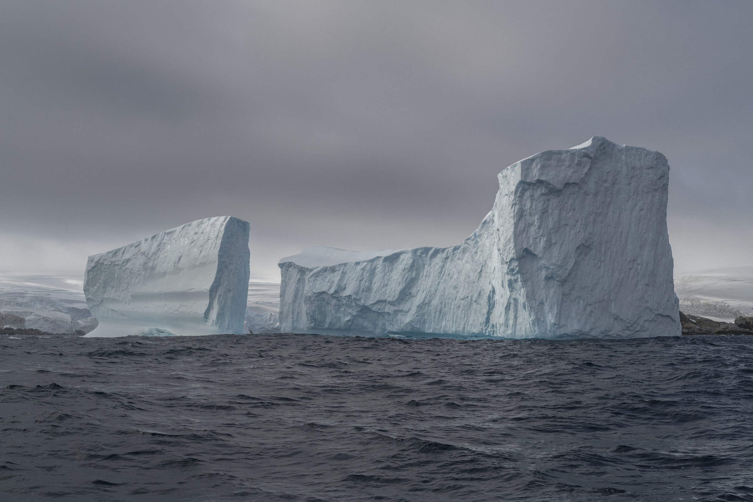 Icebergs outside the coast of Anvers Island in Antarctica. (Christian Åslund —Greenpeace and TIME)