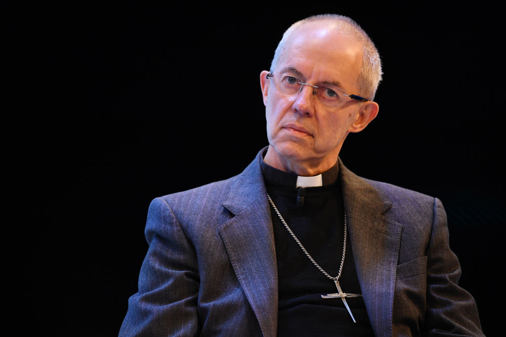 The Most Reverend Justin Welby, Archbishop of Canterbury talks at a debate on social inequality at the annual CBI conference on November 18, 2019 in London, England. (Photo by Leon Neal—2019 Getty Images)