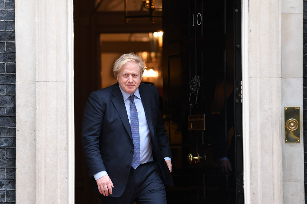 British Prime Minister Boris Johnson at Downing Street on Feb. 4, 2020 in London, England. (Stefan Rousseau—WPA Pool/Getty Images)