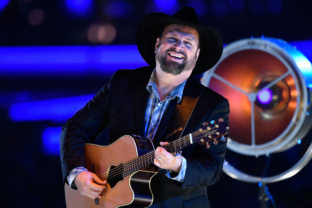 Garth Brooks performs onstage during MusiCares Person of the Year honoring Dolly Parton at Los Angeles Convention Center on February 8, 2019 in Los Angeles, California. (Kevork Djansezian—Getty Images for The Recording Academy)