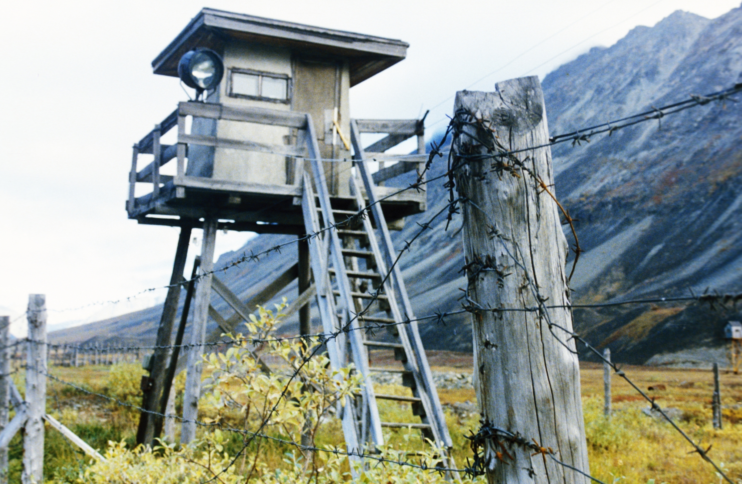 The remains of a Stalin-era gulag in Chukotka, far eastern Russia. (Universal Images Group via Getty)